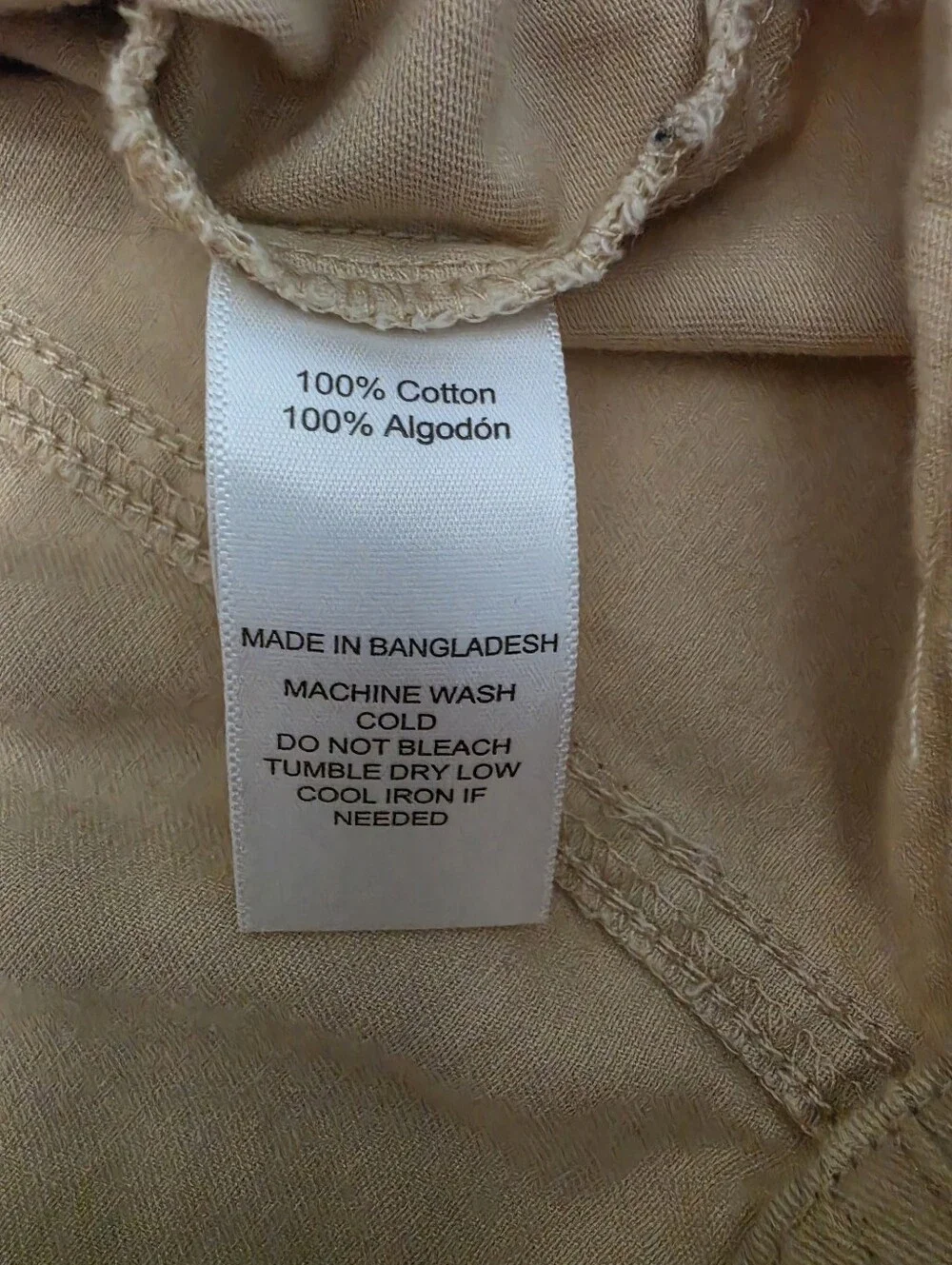 Victory Heart Girl's Cotton Lightweight Khaki Utility Hoodie Jacket Sz 6